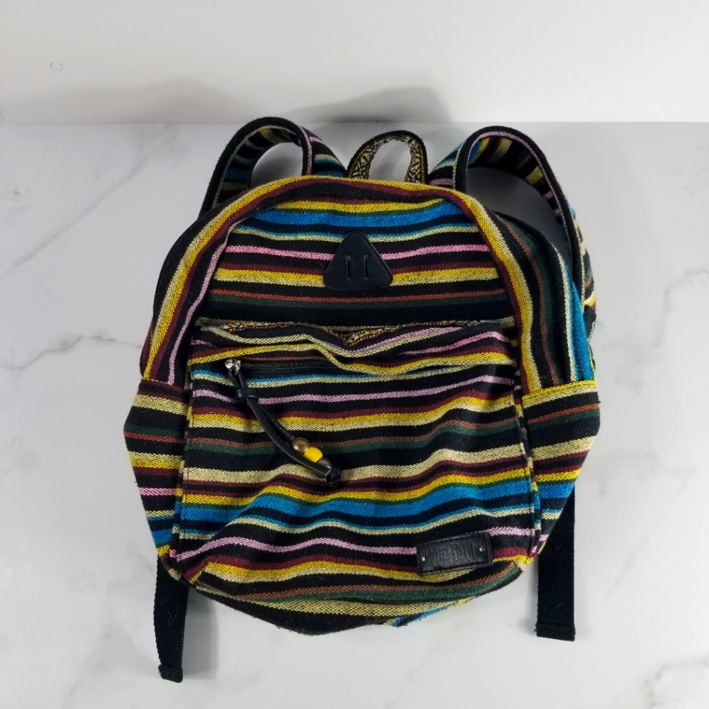 Mad love tribal Aztec print backpack festivals